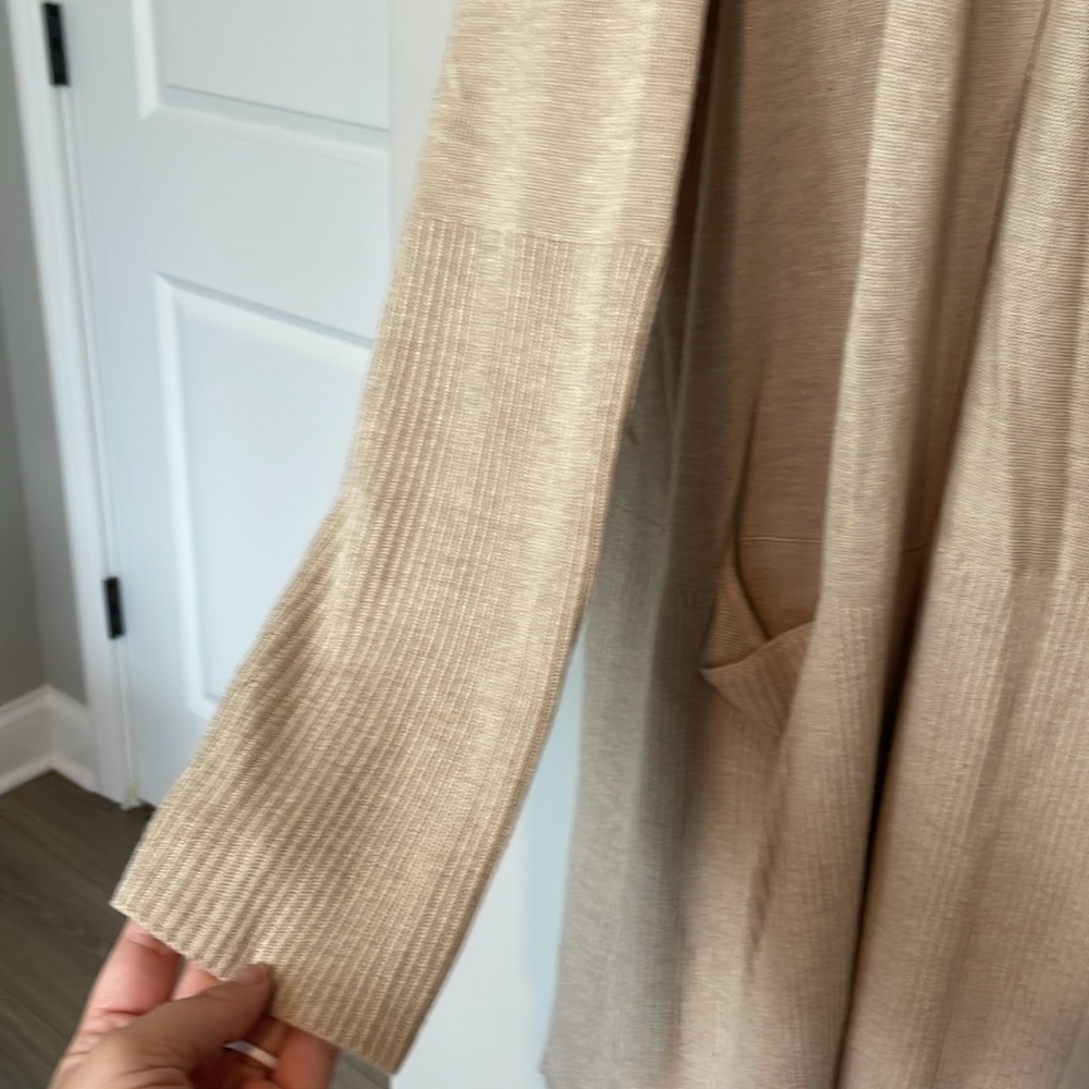 Splendid Tan Open Long Cardigan Size Small - Picture 7 of 12